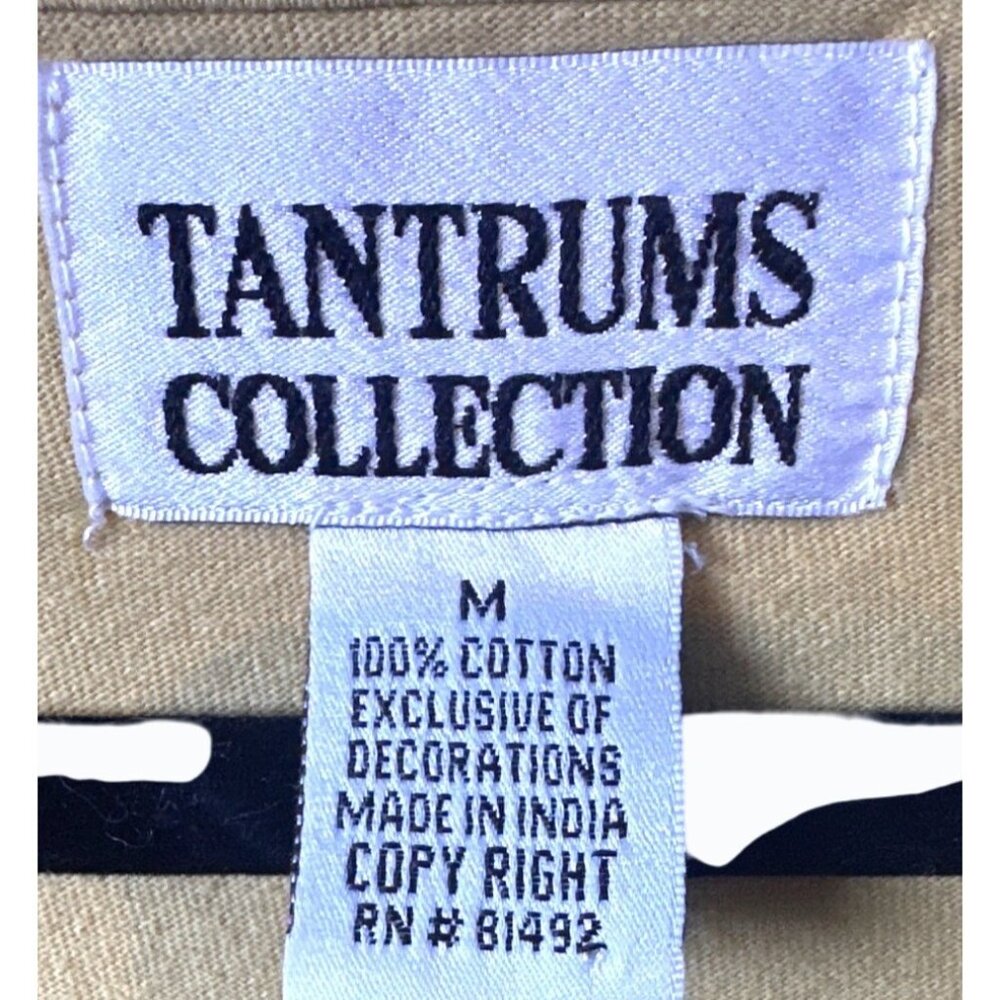 Tantrums Collection Medium Sleeveless V-Neck Top With Striped Design‎ & Flower - Picture 5 of 8